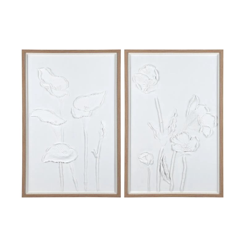 Sculpted Botanicals S/2 Art 33 x 2 x 49 (in)