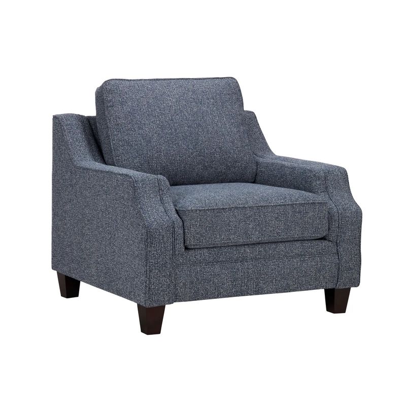Newport Blue Accent Chair 38 x 37 x 35 (in)