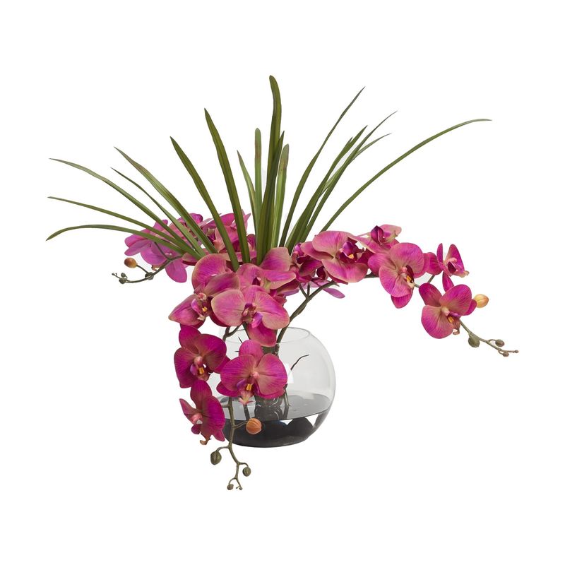 Lavender Orchid in Sphere Glass