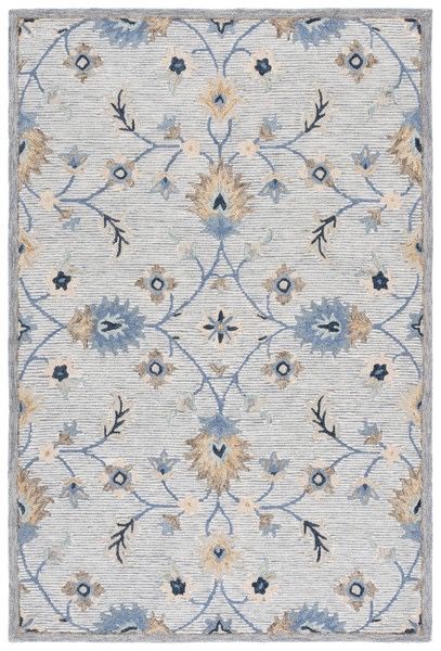 Jardin Grey Blue 8X10