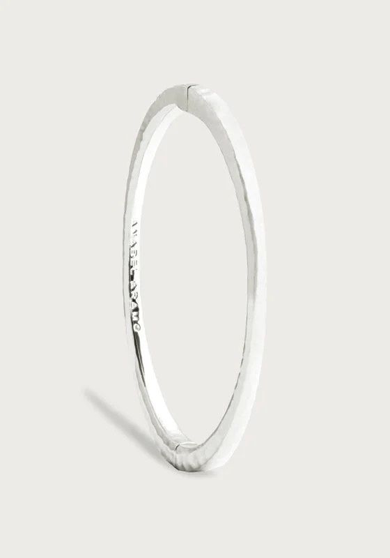 Ferrier Thin Hinged Bangle Silver Ferrier Thin Hinged Bangle Silver