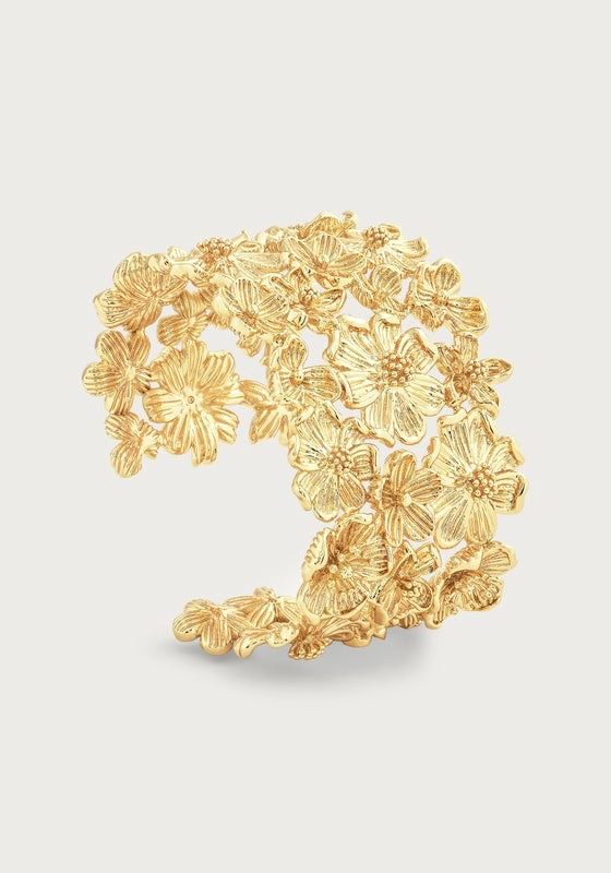 Wildflowers Wide Cuff Gold