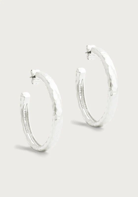 Ferrier Med Silver Hoops