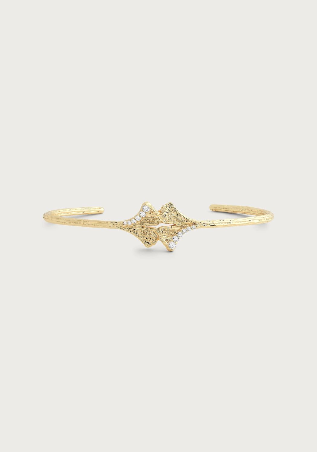 Ginko Leaves Cuff Gold