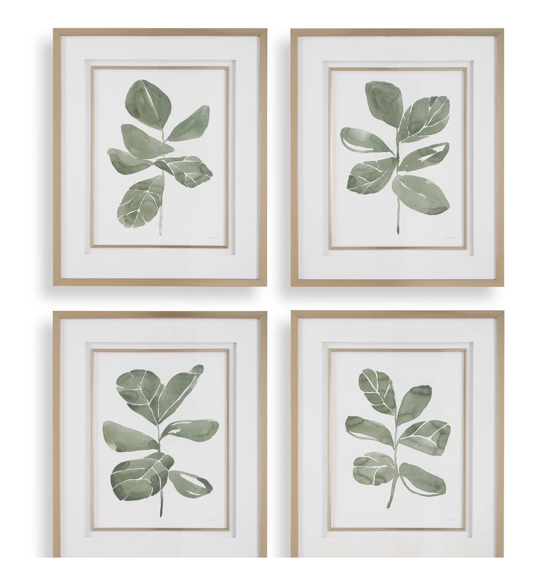Fiddle Leaf Framed Prints S/4 Fiddle Leaf Framed Prints S/4