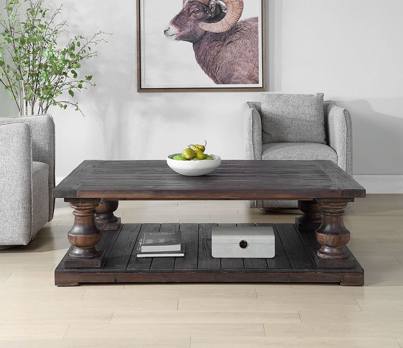 Walnut Coffee Table 60 W X 19 H X 40 D