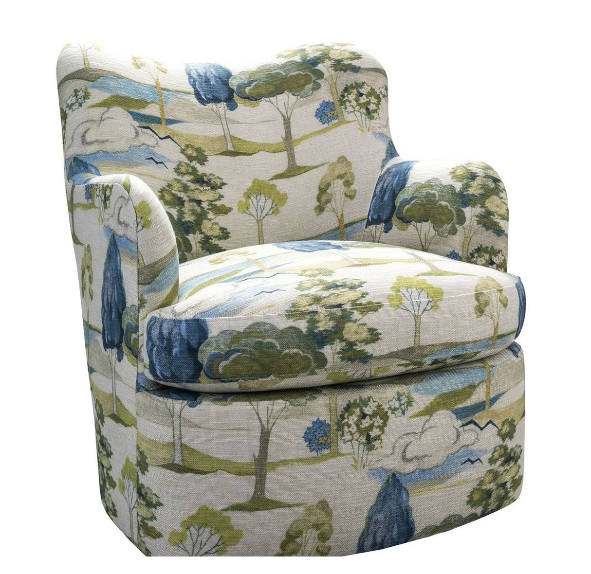 Scenic Print Accent Chair Scenic Print Accent Chair