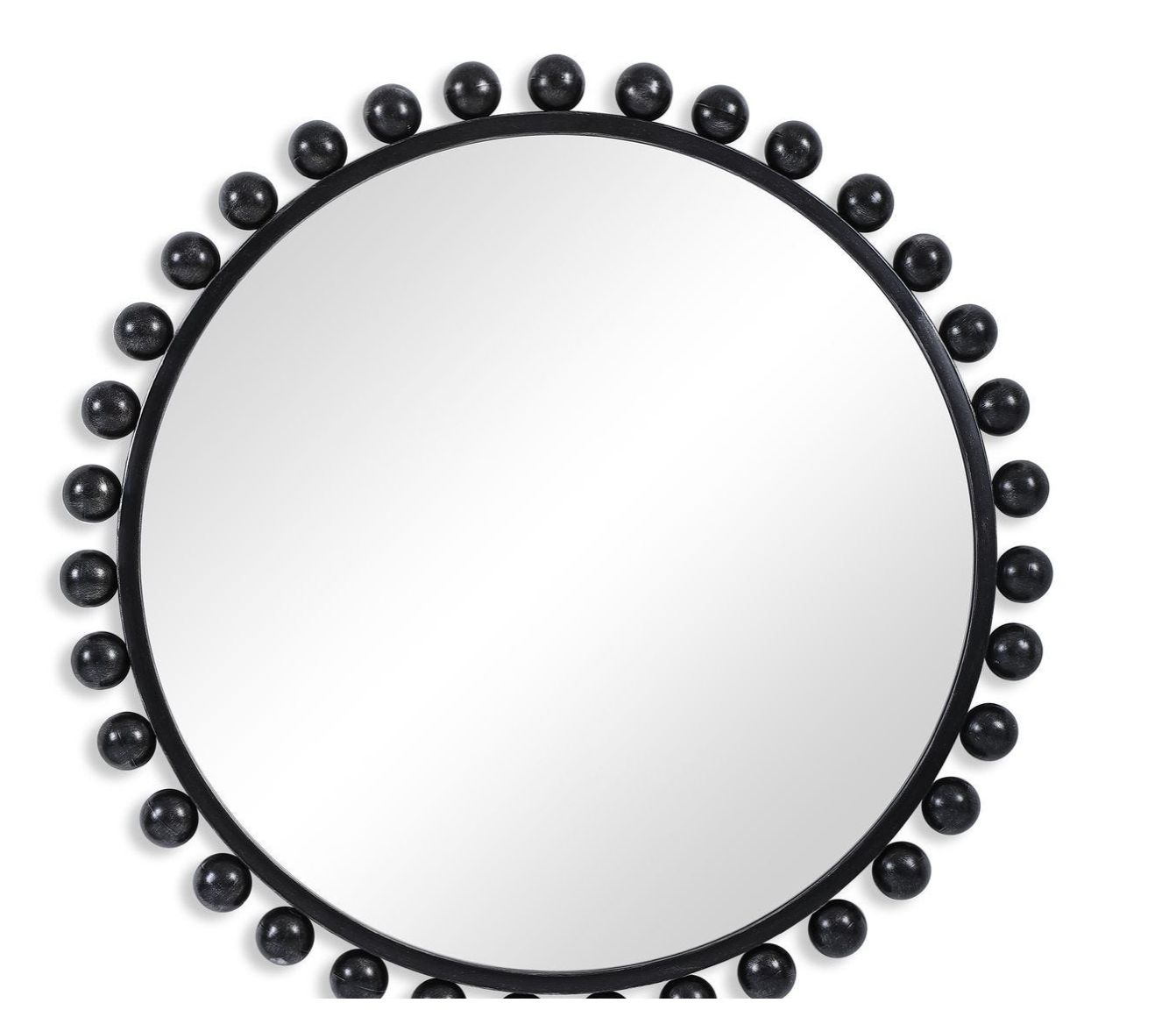 Black Round Mirror 44" Black Round Mirror 44"