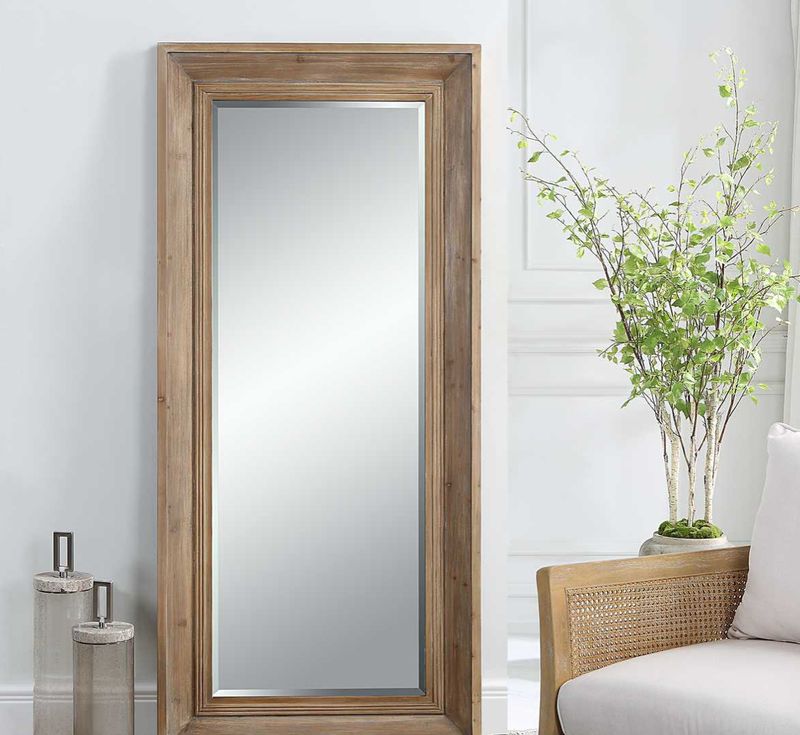 Natural Wood Mirror 70H 32W