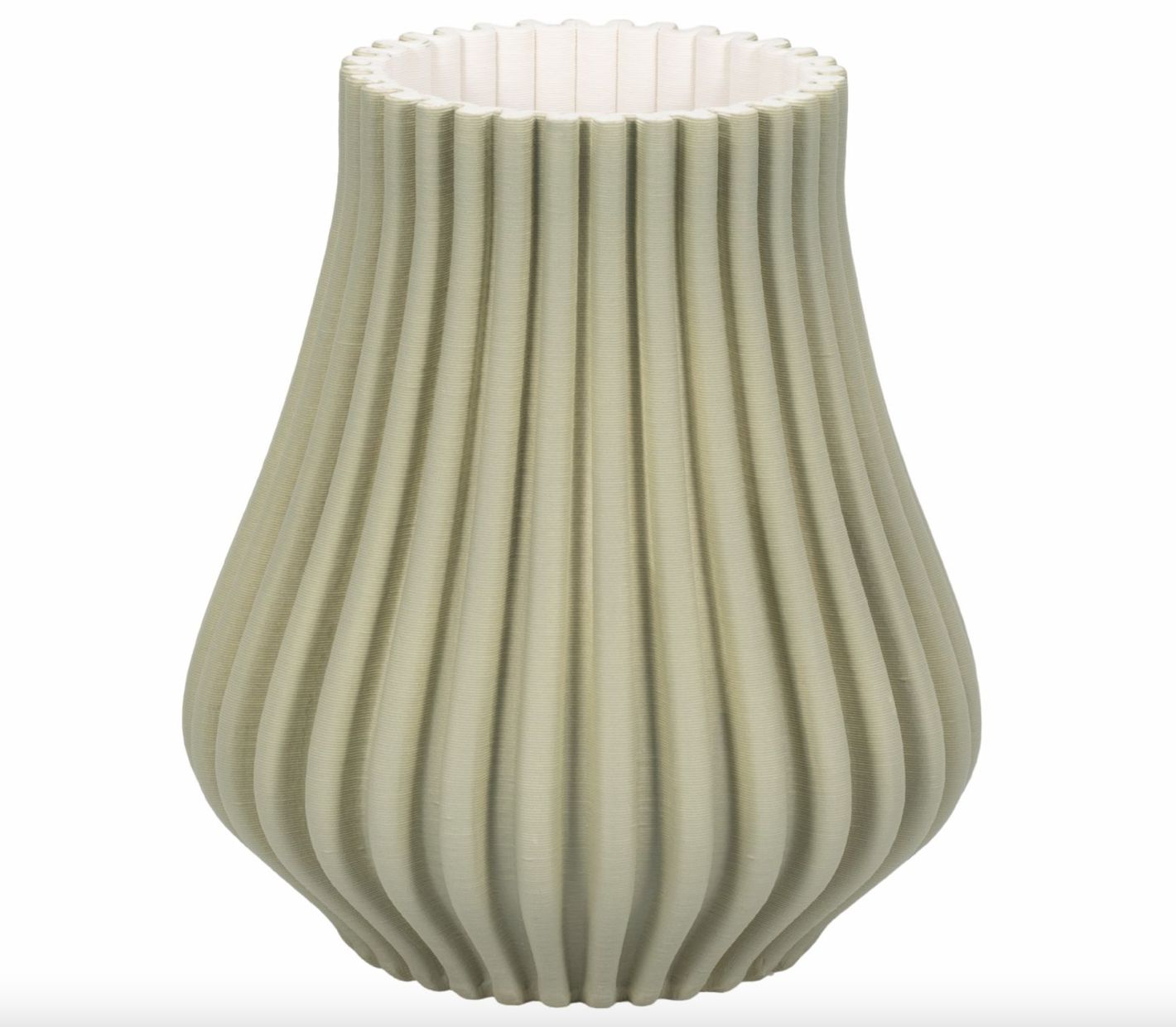 Tan Ceramic Vase 10" Tan Ceramic Vase 10"