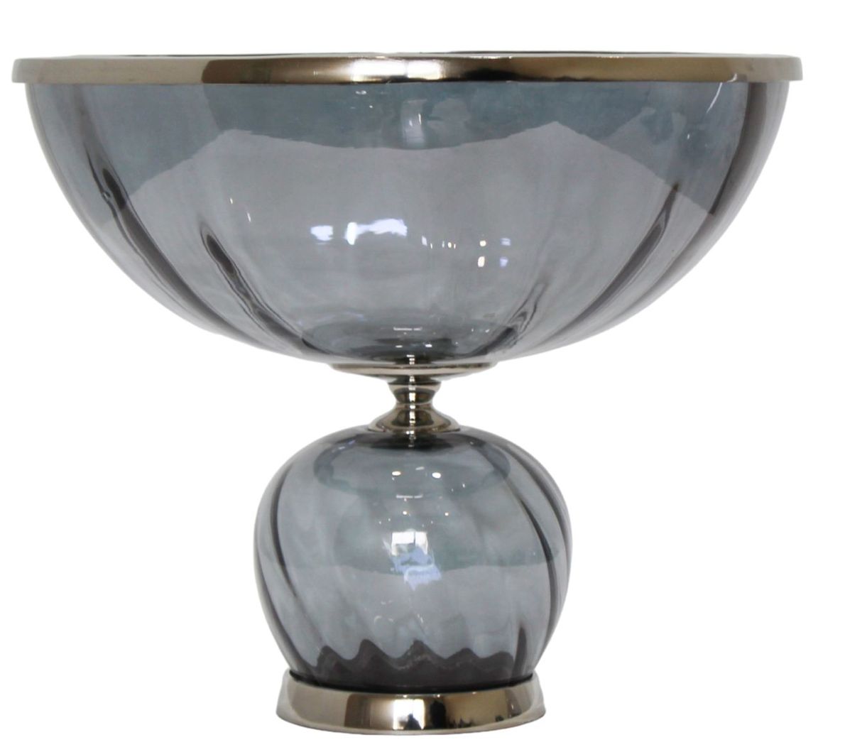Gray Glass Vase 14"