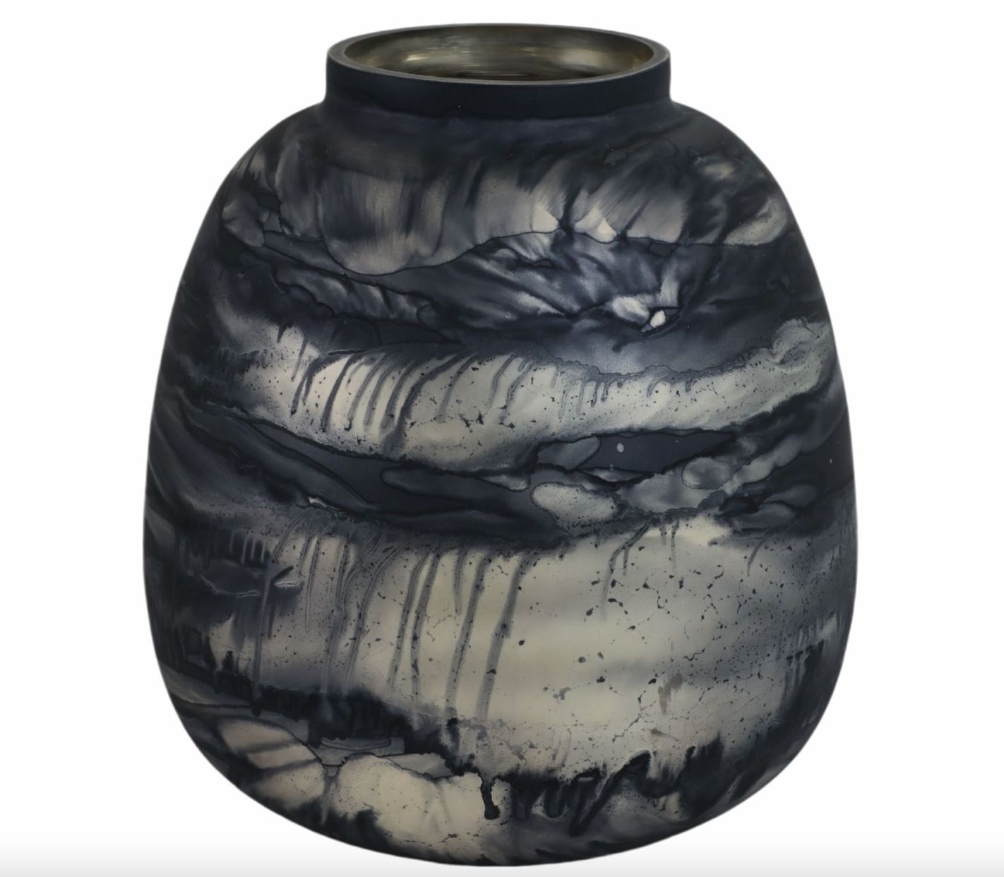 Smokey Blue Glass Vase 13" Smokey Blue Glass Vase 13"