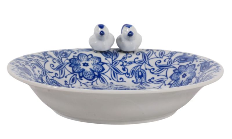 Ceramic Blue Bird Bowl Ceramic Blue Bird Bowl