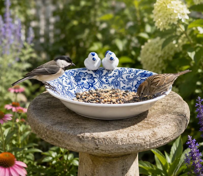 Ceramic Blue Bird Bowl