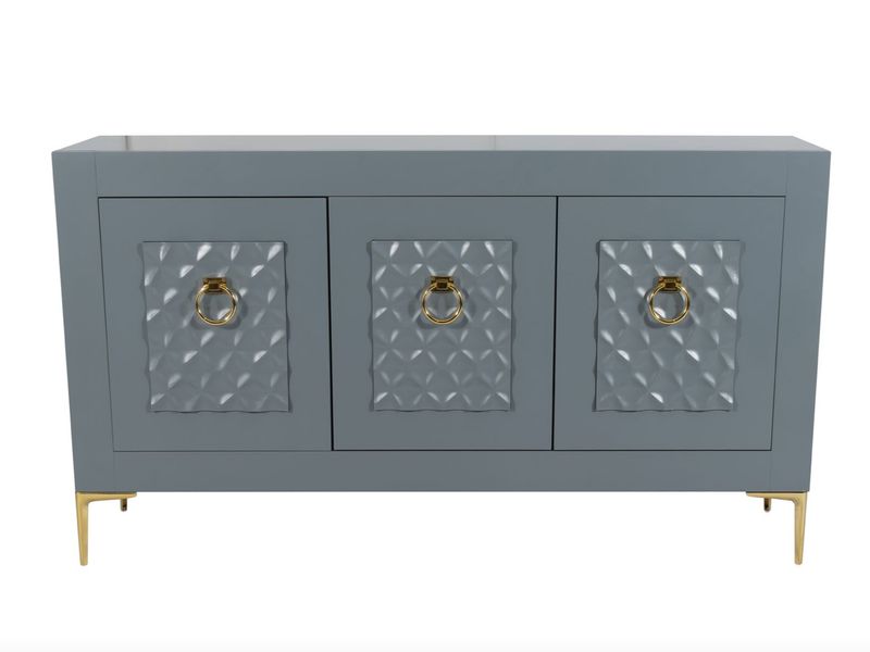 Gray and Gold Console Cabinet 78x16x39 Gray and Gold Console Cabinet 78x16x39