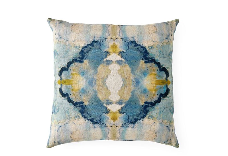 Blue Watercolor Pillow 20" Blue Watercolor Pillow 20"