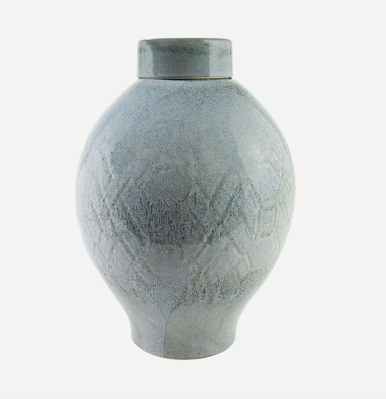 Blue Z Tall Vase 23" Blue Z Tall Vase 23"