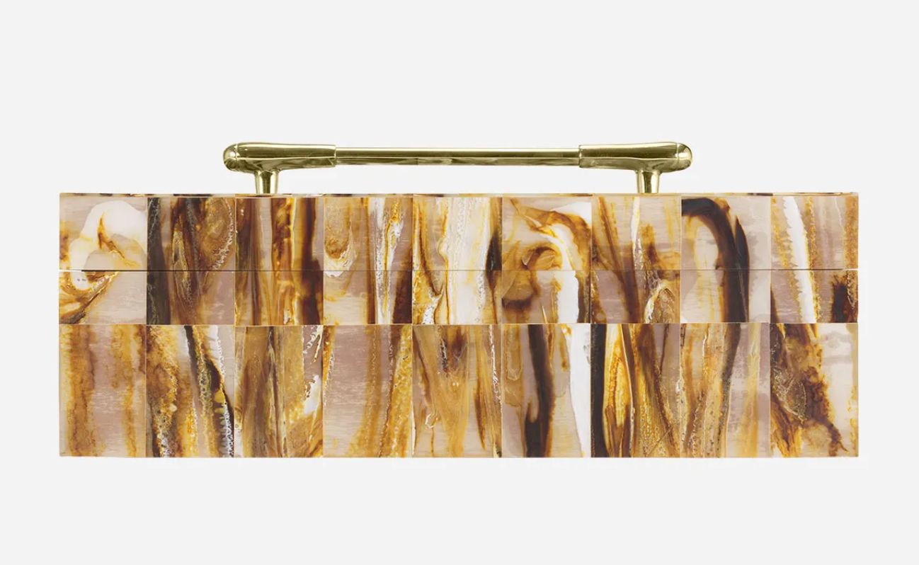 Brown/Gold Box 18"