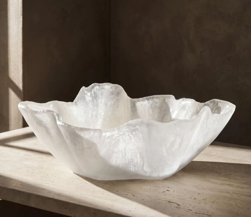 White Resin Centerpiece