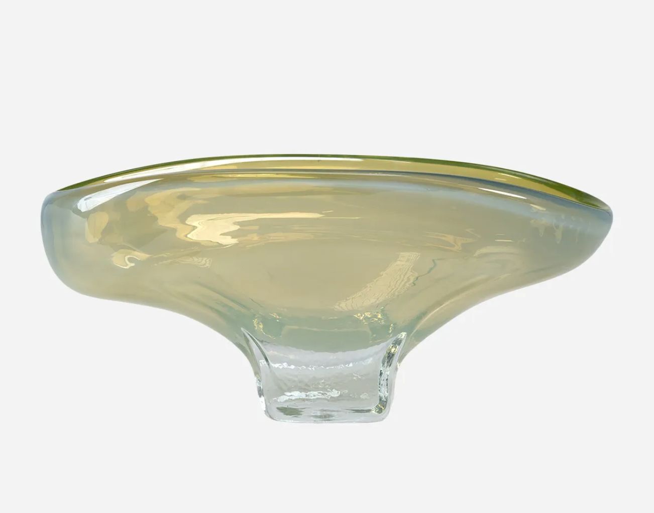 Gold Finish Glass Bowl