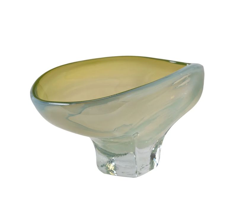 Gold Finish Glass Bowl
