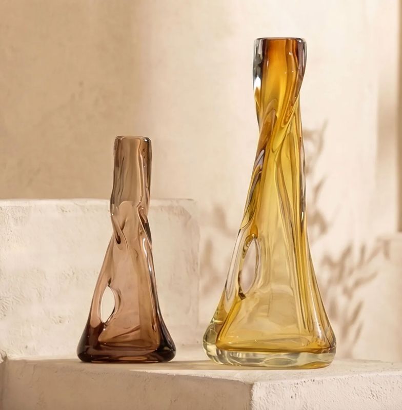 Kava Gold Glass Vase