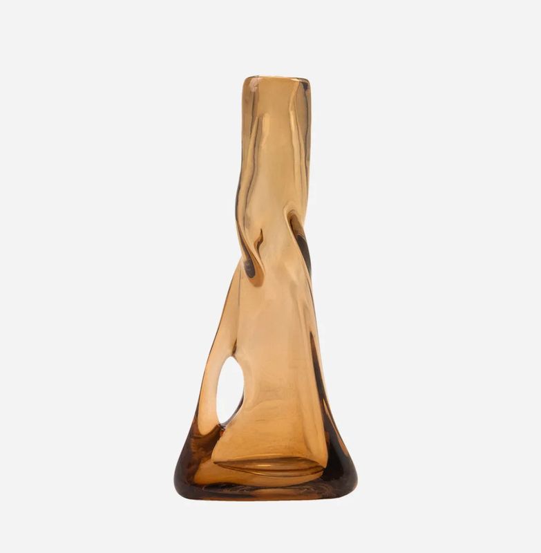 Kava Brown Glass Vase Kava Brown Glass Vase