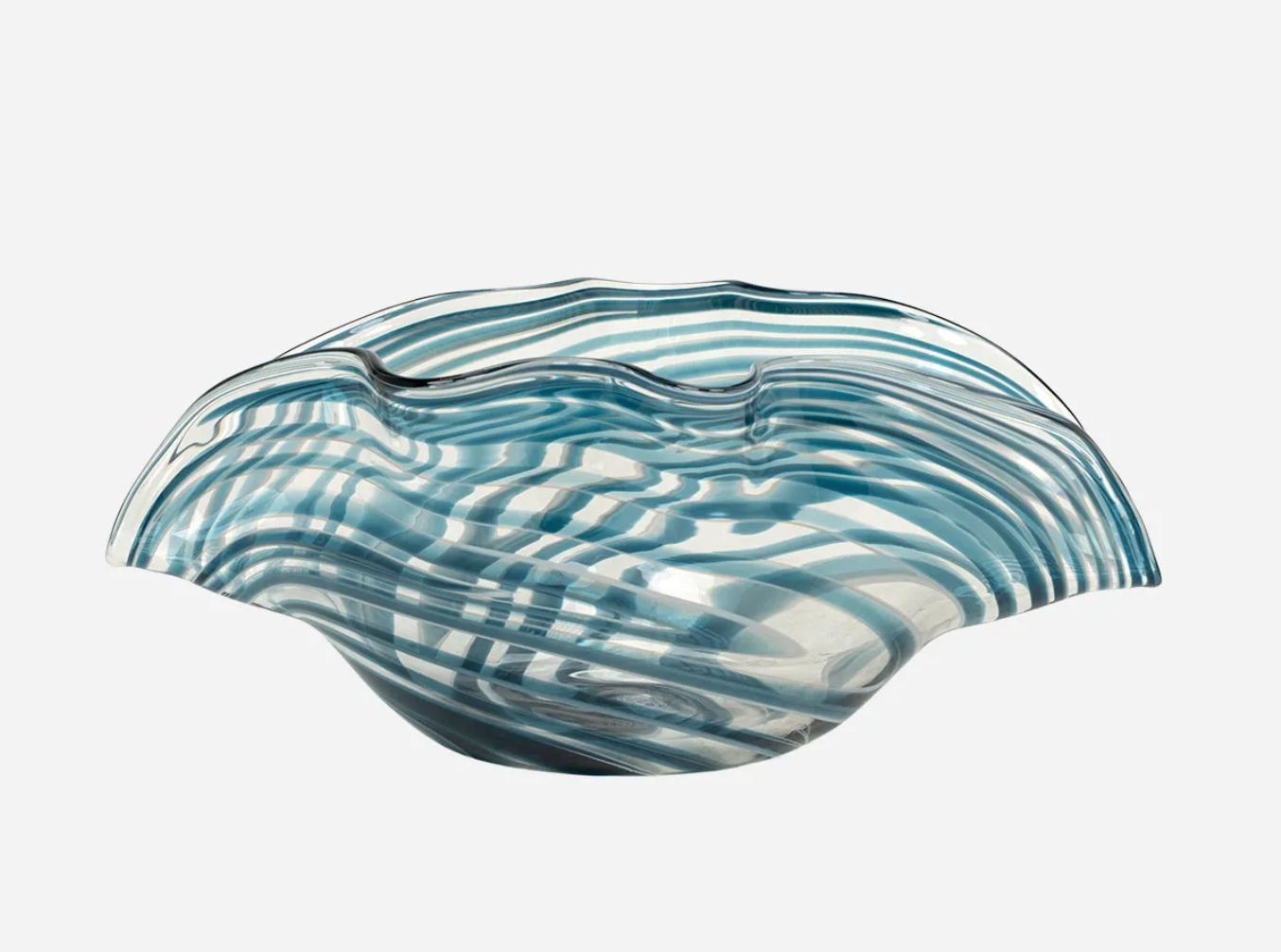 Clear Blue Bowl