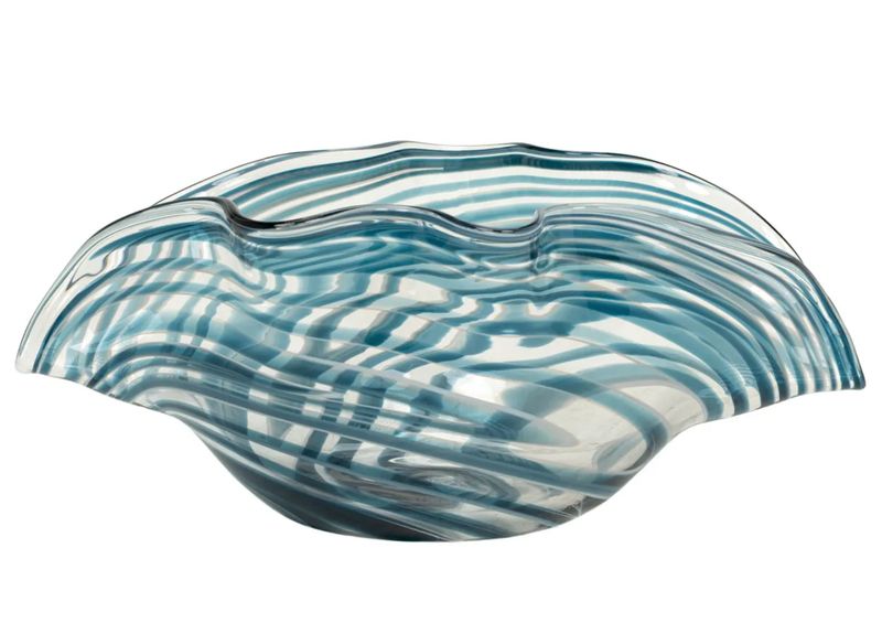 Clear Blue Bowl