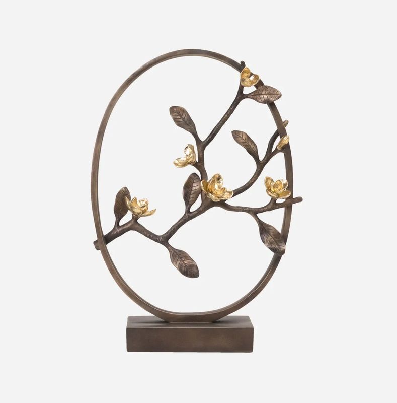 Bronze Gold Small Sculpture 19" Bronze Gold Small Sculpture 19"