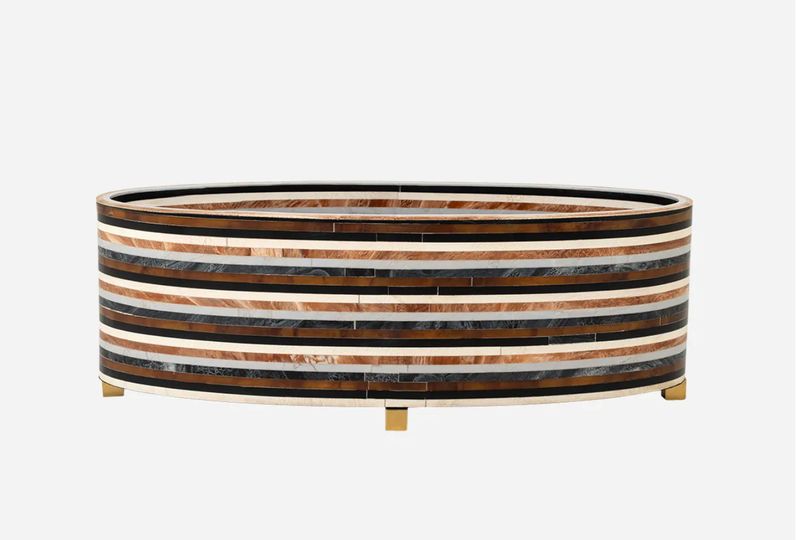 Brown Black Stripe Bowl Brown Black Stripe Bowl