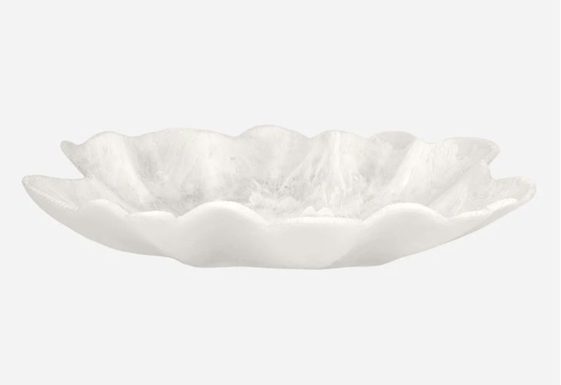 White Resin Bowl White Resin Bowl