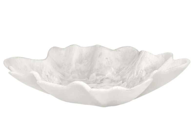 White Resin Bowl