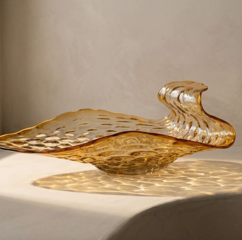 Gold Glass Bowl