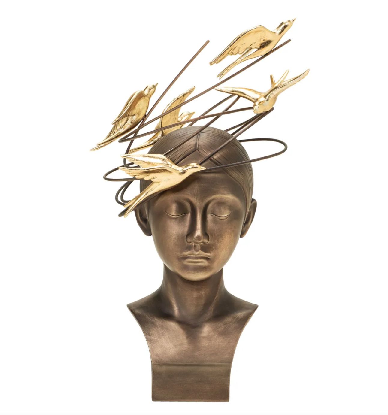 Bronze Bird Sculpture 23.5"