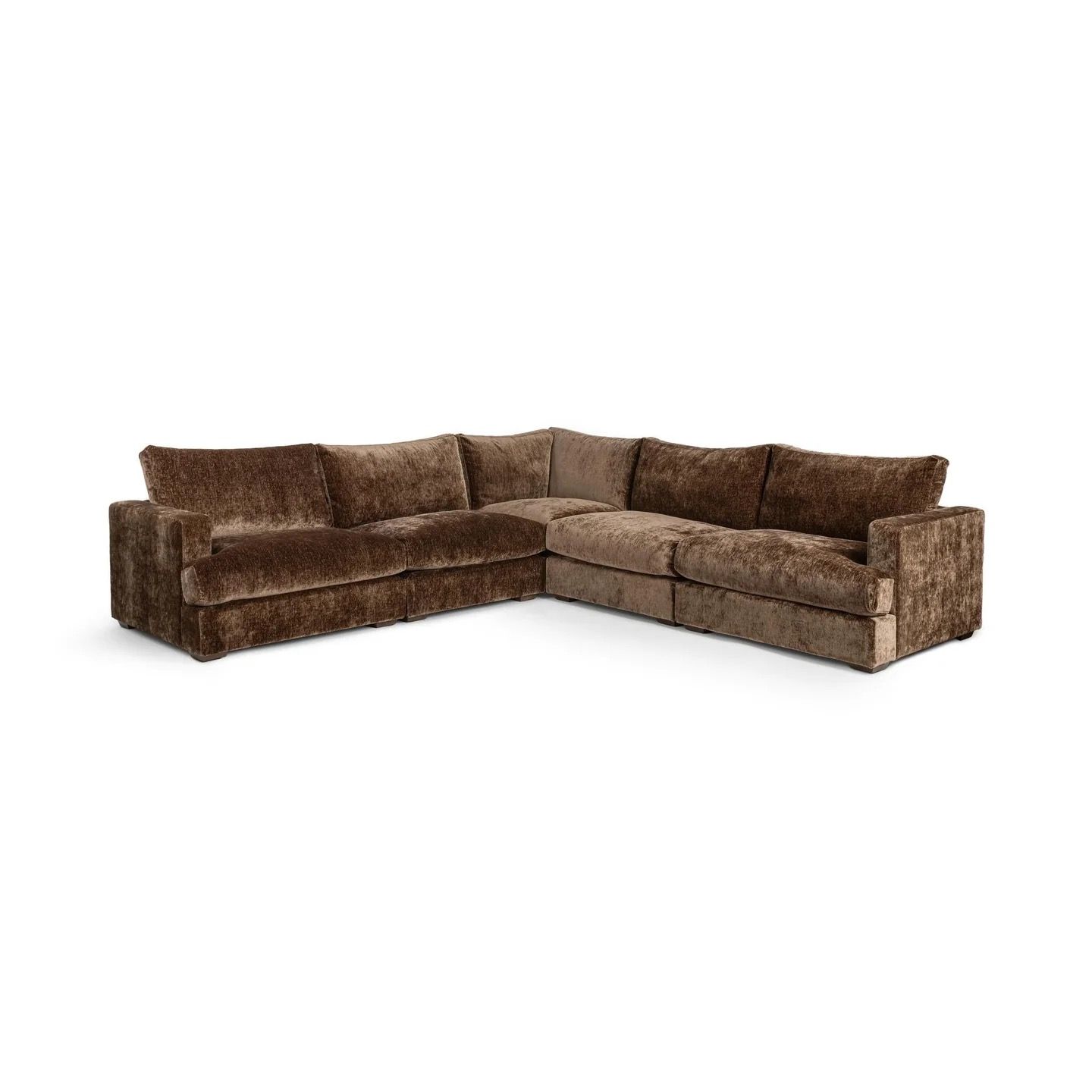 Chocolate Velvet Sectional