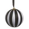 5" Black & White Stripe Ornament 5" Black & White Stripe Ornament