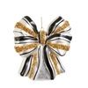 4.25" Black and Gold Bow Ornament 4.25" Black and Gold Bow Ornament