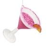 5" Pink Glitter Martini Ornament