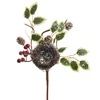 12" Iced Nest W/Holly 12" Iced Nest W/Holly