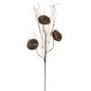 34" Gold Glittered Branch W/Nest