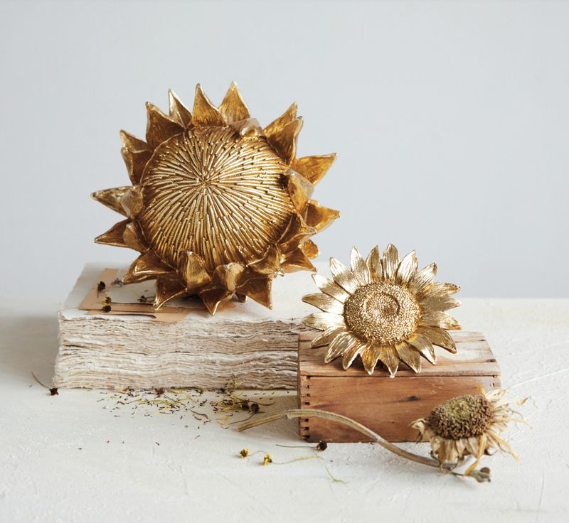 Gold Resin Artichoke