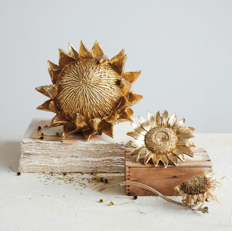 Gold Resin Sunflower