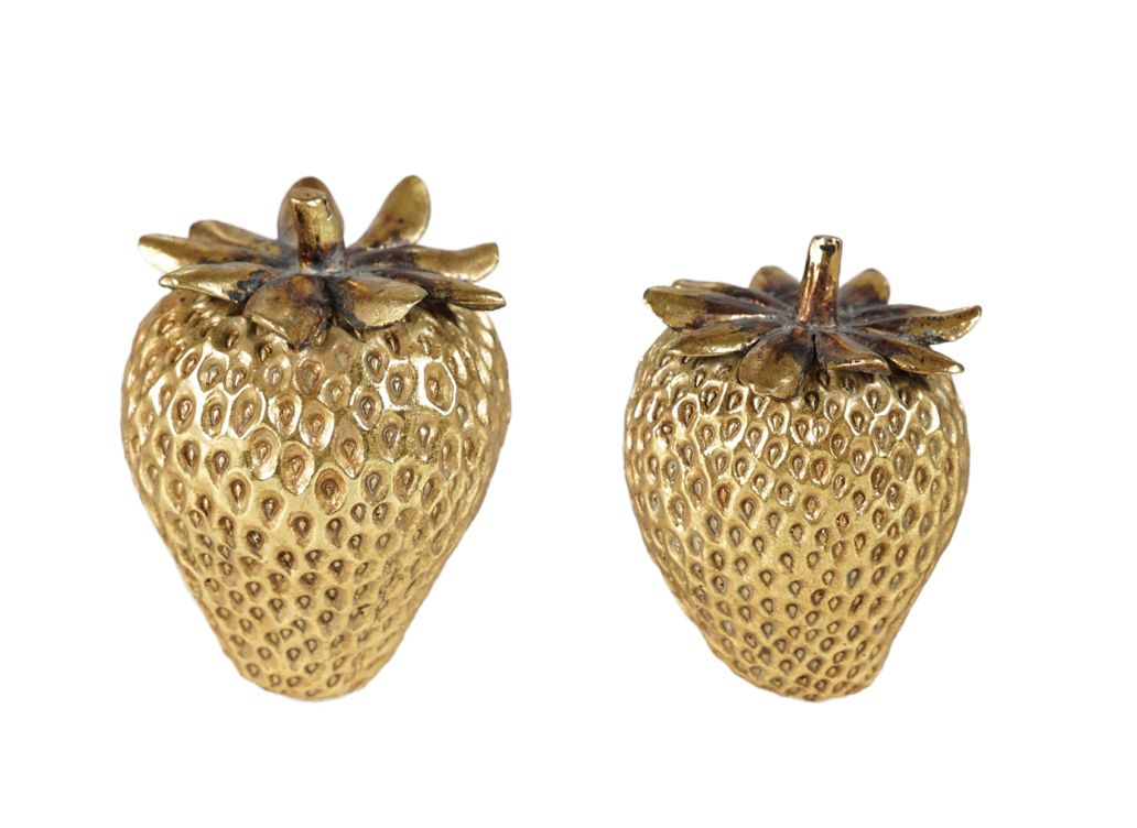 Gold Resin Strawberries