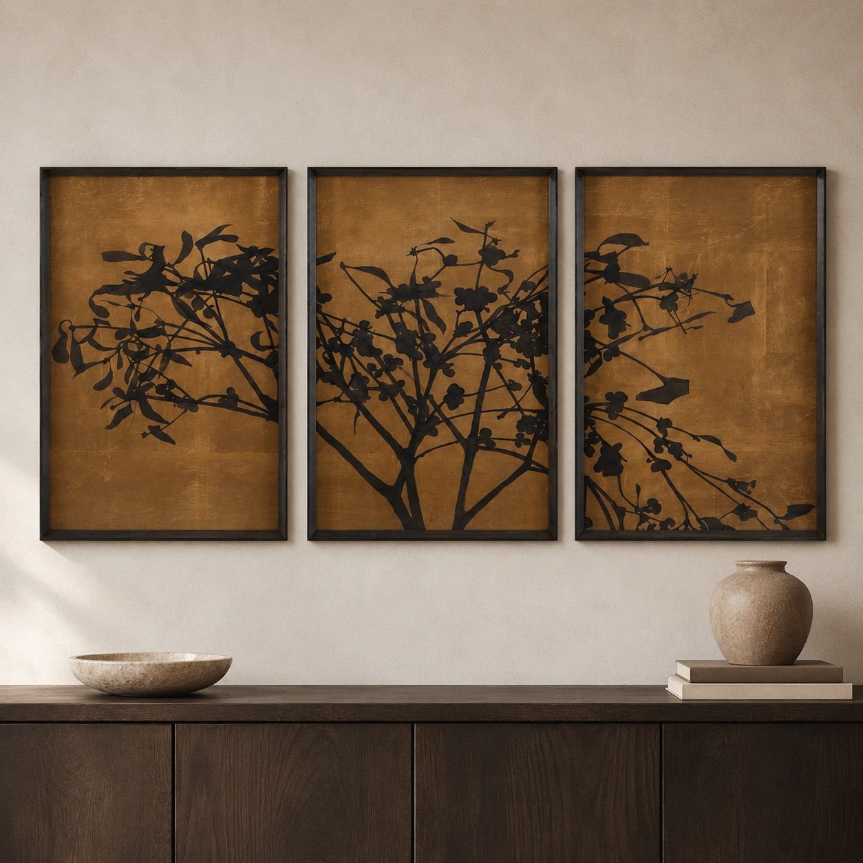 Blossom Triptych Framed Prints Set Blossom Triptych Framed Prints Set