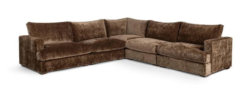 Mossed Brown 5 Piece Sectional 132.25"W x 132.25"D x 37"H Mossed Brown 5 Piece Sectional 132.25"W x 132.25"D x 37"H