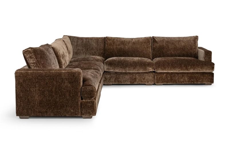 Mossed Brown 5 Piece Sectional 132.25"W x 132.25"D x 37"H