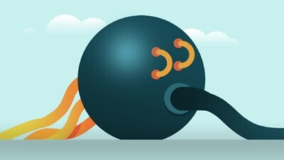 a ball with fire