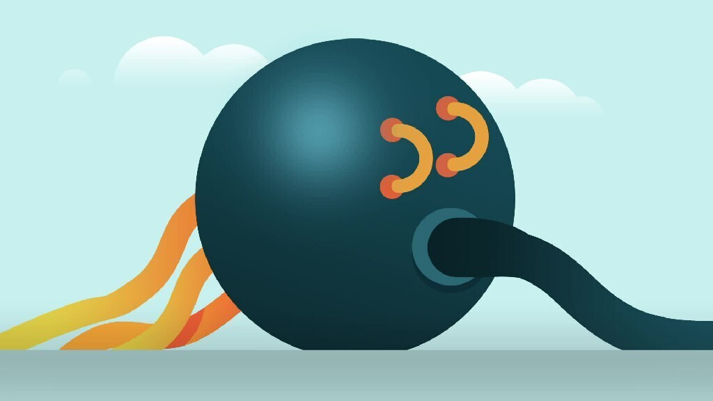a ball with fire