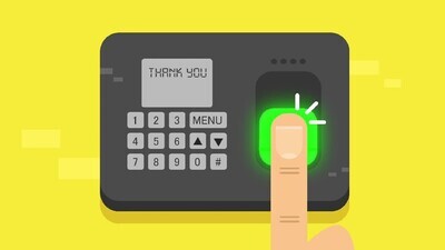 motion video of an attendance and absence fingerprint